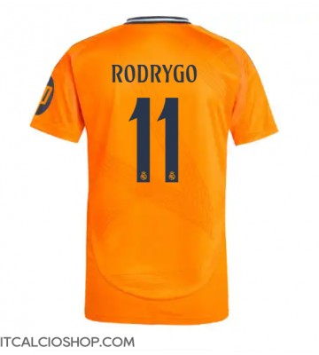 Real Madrid Rodrygo Goes #11 Seconda Maglia 2024-25 Manica Corta